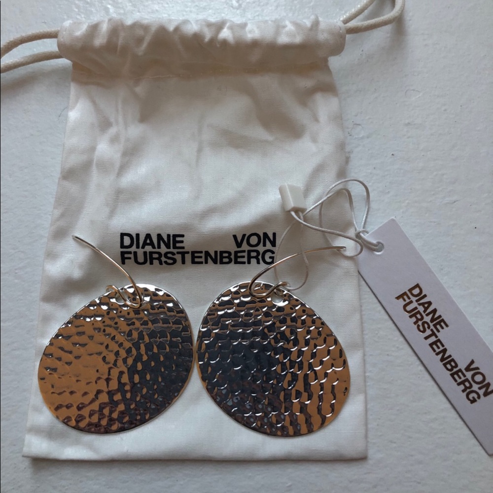 DVF silver earrings